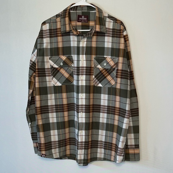 Akademiks Button Up Shirt Mens XL Long Sleeve Multi Colored Plaid. - Picture 1 of 9